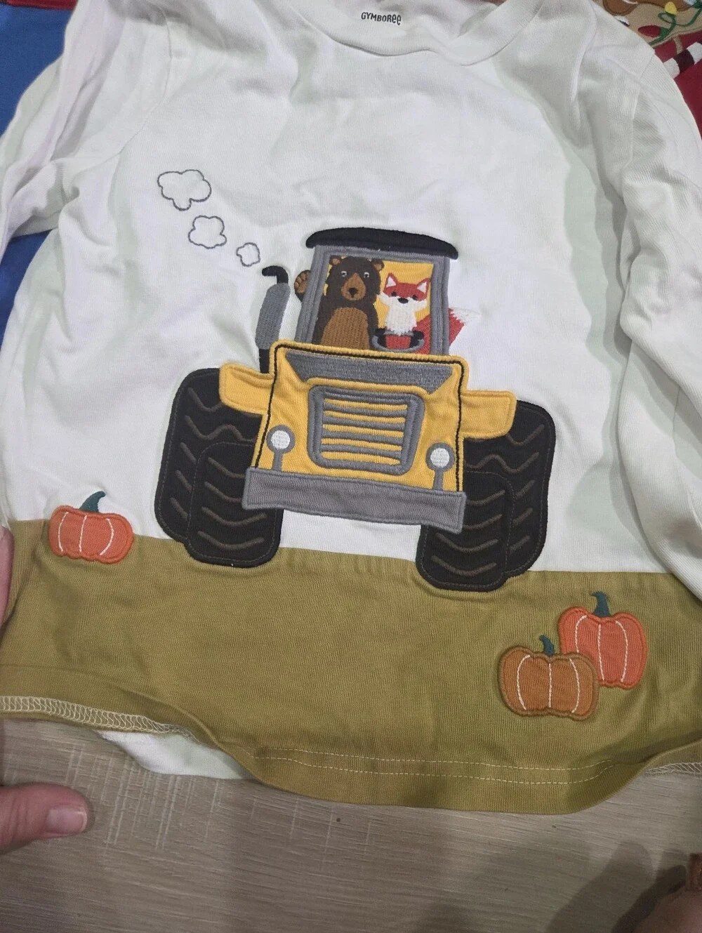 Boys Holiday Embroidered Long-Sleeve Tops
